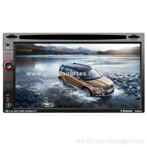 6.95-inch TFT Screen Double Din Car MP3 Player, Supports DVD, GPS, Bluetooth Function